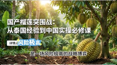 第一节：榴莲突围战：选址决策指南，告别赌运气，用硬指标圈定&ldquo;优生，课程：《国产榴莲突围战：从泰国经验到中国实操的8堂必修课（高阶实战版）》