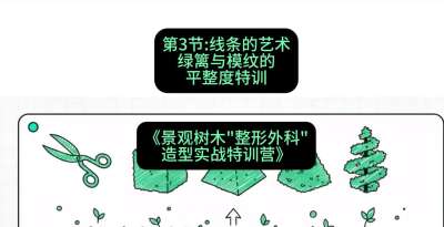 第03节：线条的艺术&mdash;&mdash;绿篱与模纹的平整度特训，课程：《景观树木&ldquo;整形外科&rdquo;造型实战特训营》#识农AI