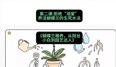 第二节：拒绝&ldquo;溺爱&rdquo;：养活蝴蝶兰的生死水法，课程：《蝴蝶兰雅养六讲：从阳台小白到园艺达人》#识农AI